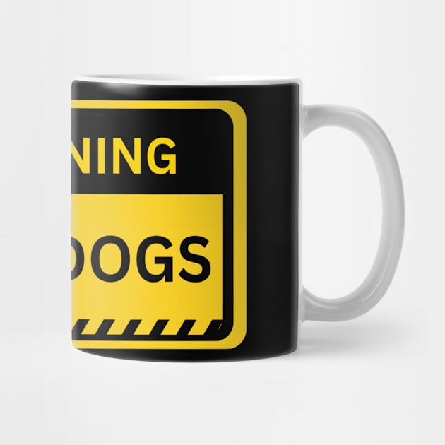 cute dog-yellow warning sign! by NiksDesign